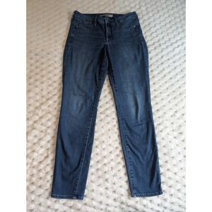 Athleta Sculpt Skinny Jeans‎ Dark Wash High Rise Stretch Denim Size 6